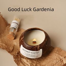 Coconut Aromatherapy Candle Gift Box (Option: Good Luck Gardenia)