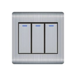 Concealed Home Socket Panel (Option: Three open dual control)