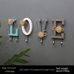 Creative Entryway Key Hook Behind Door (Option: Blue LOVE)