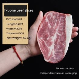 Decoration Fake Beef Model Handmade (Option: T Bone Beef Cutlets)