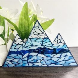 Mountain Range Glass Mosaic DIY Kit (Option: Mountains-20x10cm)