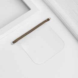 Short Wallet Transformation Transparent Inner Accessories (Option: Brown liner-White Buckle)