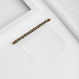 Short Wallet Transformation Transparent Inner Accessories (Option: Brown liner-Gold Buckle)