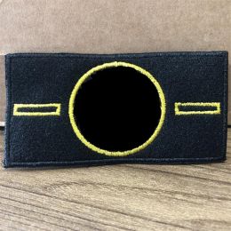Black Armband Embroidered Compass Epaulet (Color: Gold)