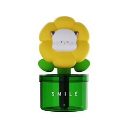 Small Flower Humidifier USB Charging Desktop Creativity (Option: Four Hair Humidifier-USB)