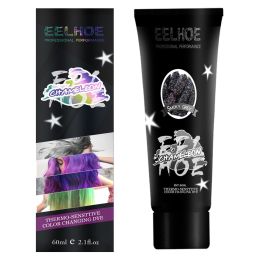 Gradient Hairdressing Agent Is Mild And Does Not Hurt Hair Or Scalp (Option: Black And Silver)