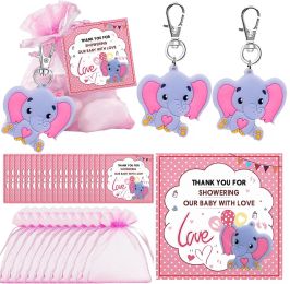 Elephant Party Theme Birthday Party Scene Layout Decoration Suit (Option: Pink Card Style)
