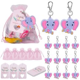 Elephant Party Theme Birthday Party Scene Layout Decoration Suit (Option: Baby Girl Pink 30 Pack)