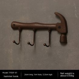 Creative Entryway Key Hook Behind Door (Option: Hammer hook)