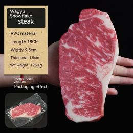 Decoration Fake Beef Model Handmade (Option: And Cow Snowflake Steak)
