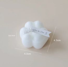 Creative Photo Props Diy Home Decoration Kitten's Paw Candle (Option: Milky White)