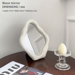 Irregular Retro Dresser Mirror Decoration Ornaments (Option: Pure White)