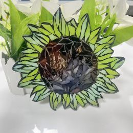 Mountain Range Glass Mosaic DIY Kit (Option: Sunflower-20x10cm)