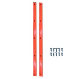 Skateboard Bumper Strip Edge Protection (Color: Orange)