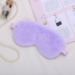 Home Fashion Sleep Plush Eye Mask (Option: Violet)