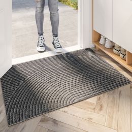 Nordic PVC Wire Ring Entrance Door Mat (Option: Geometric Space Gray-80x120cm)