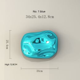 Stone Ornaments Abstract Decorations Creative Background Wall (Option: 34cm Blue No 1)